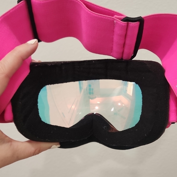 509 Aviator Hybrid Goggle In Pink With Fire Mirror/Clear Lens - Picture 8 of 12